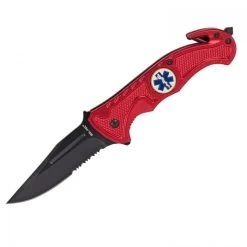 Mil-Tec Einhandmesser Rescue -Outdoor Campingausrüstung Geschäft 15323 010