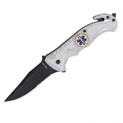 Mil-Tec Einhandmesser Rescue -Outdoor Campingausrüstung Geschäft 15323 018