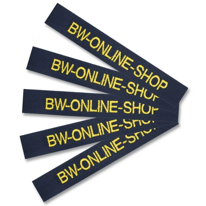 Namensstreifen Mit Klett 5er-Satz Navy 3 Namensstreifen Mit Klett 5er-Satz Navy – Bild 2