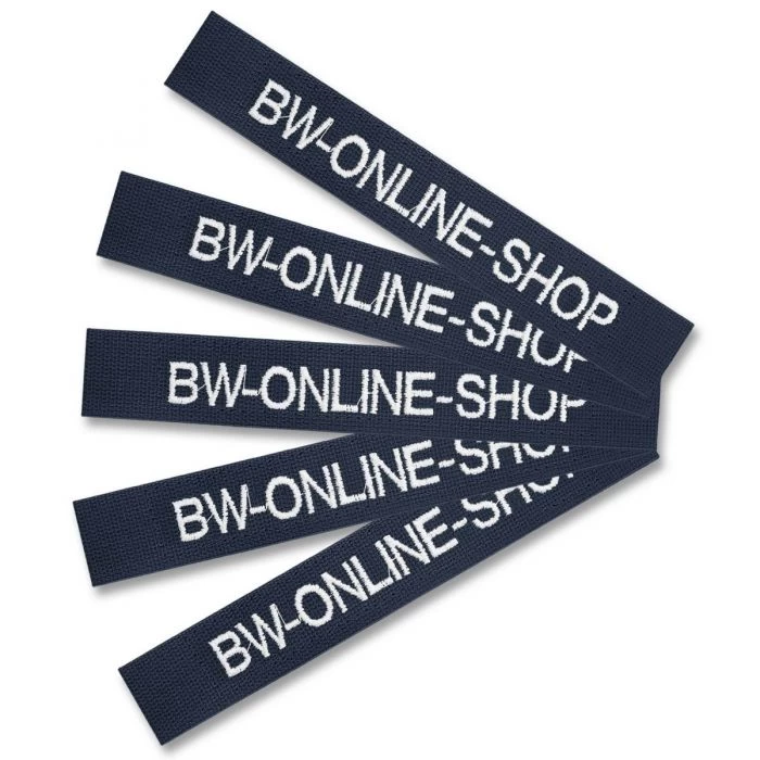 Namensstreifen Mit Klett 5er-Satz Navy 2 Namensstreifen Mit Klett 5er-Satz Navy