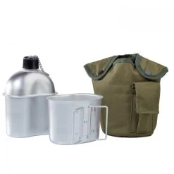 US Feldflasche Mit Becher Alu -Outdoor Campingausrüstung Geschäft ab120 600 11