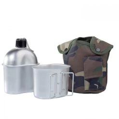 US Feldflasche Mit Becher Alu -Outdoor Campingausrüstung Geschäft ab120 602 11