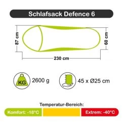 Carinthia Schlafsack Defence 6 -Outdoor Campingausrüstung Geschäft c9246 000