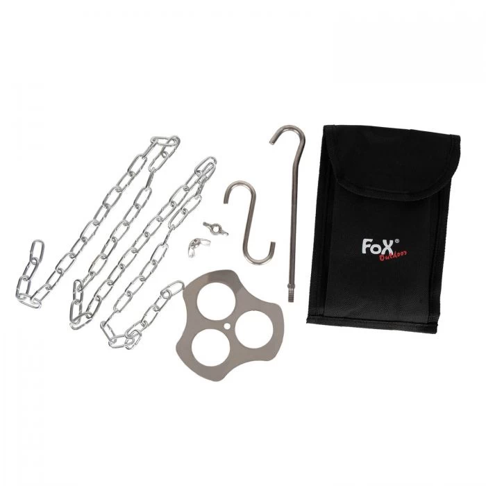 Fox Dreibeinhalter Mit Kette Und Haken 4 Fox Dreibeinhalter Mit Kette Und Haken – Bild 2