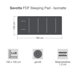 Savotta FDF Sleeping Pad - Isomatte 17 Savotta FDF Sleeping Pad - Isomatte -Outdoor Campingausrüstung Geschäft sv1450 036